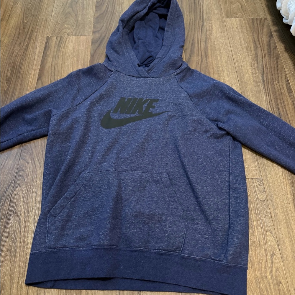 Nike Men's Dark Blue Hoodie Sweater